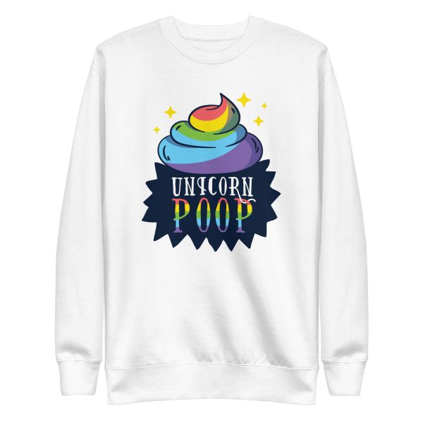 unisex-premium-sweatshirt-white-front-6a1d40fcb41bf.jpg Unicorn Poop Sweatshirt