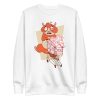 unisex-premium-sweatshirt-white-front-6a1d42485de49.jpg Hamster Panic Buying Sweatshirt