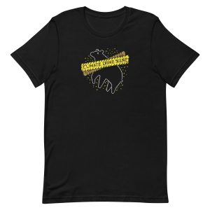 unisex-staple-t-shirt-black-front-6a1cf7d98be91.jpg Climate Crime Scene T-Shirt