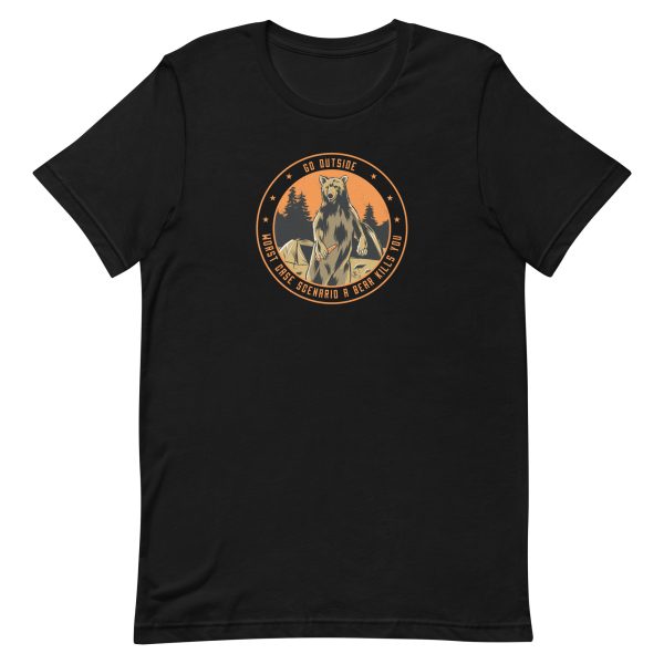 unisex-staple-t-shirt-black-front-6a1cf89c869d8.jpg Go Outside T-Shirt