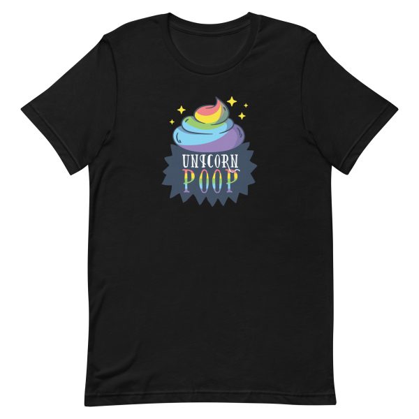 unisex-staple-t-shirt-black-front-6a1d40d336df7.jpg Unicorn Poop T-Shirt