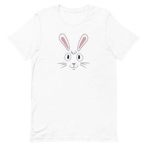 unisex-staple-t-shirt-white-front-6a1d0276aceb0.jpg Rabbit Face T-Shirt
