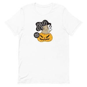 unisex-staple-t-shirt-white-front-6a1d3ca92dd3e.jpg Coffee Right Meow T-Shirt