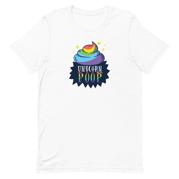 unisex-staple-t-shirt-white-front-6a1d40d331488.jpg Unicorn Poop T-Shirt