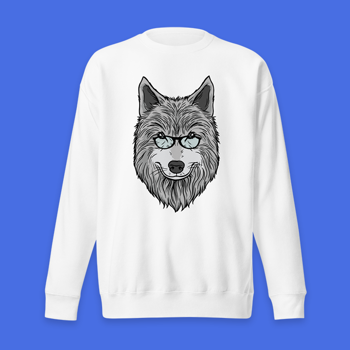 Black Wolf Bike Sweatshirt