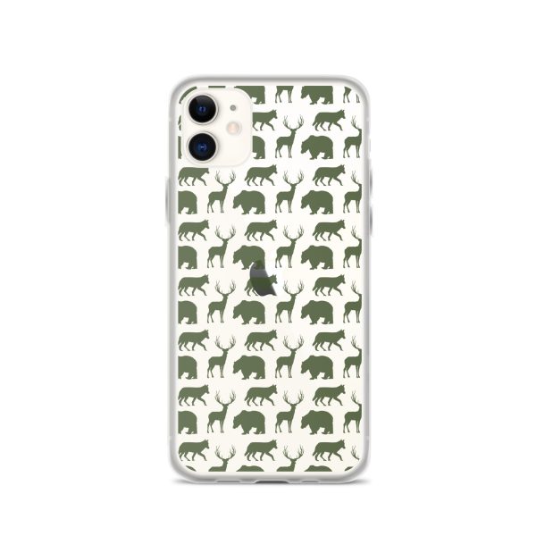 Animals Silhouette iPhone Clear Case