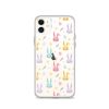 Colorful Bunnies Easter iPhone Clear Case