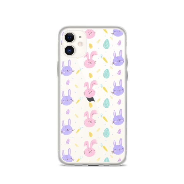 Cute Easter Bunnies iPhone Clear Case