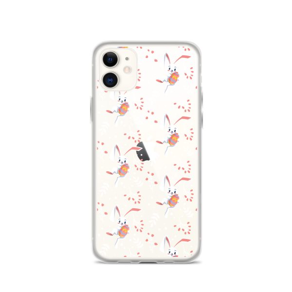 Cute Easter Rabbit iPhone Clear Case