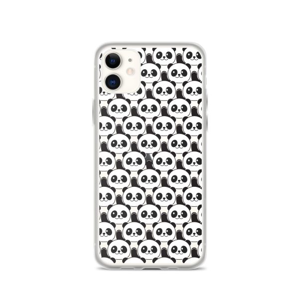 Cute Panda Bears iPhone Clear Case