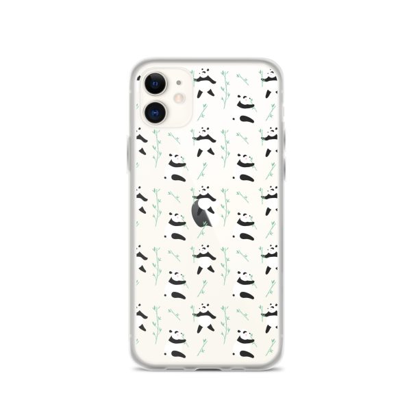 Cute Panda iPhone Clear Case