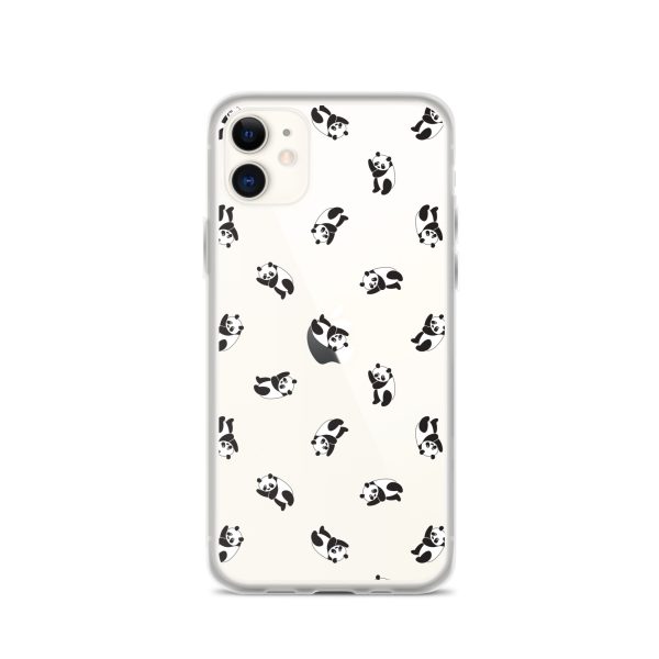 Cute Pandas iPhone Clear Case