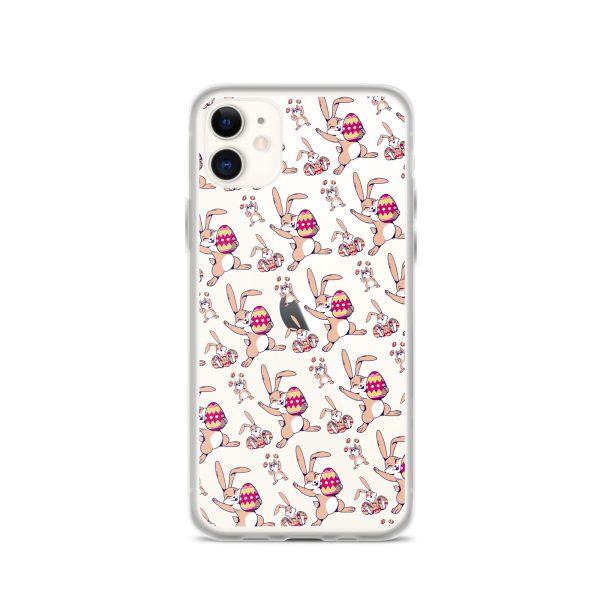 Easter Bunny With Egg iPhone Clear Case