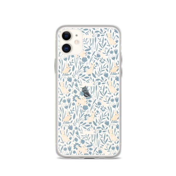 Easter Hopping Bunnies iPhone Clear Case