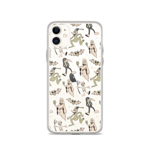 Spooky Vintage Halloween iPhone Clear Case