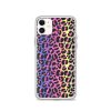 Neon Leopard iPhone Clear Case