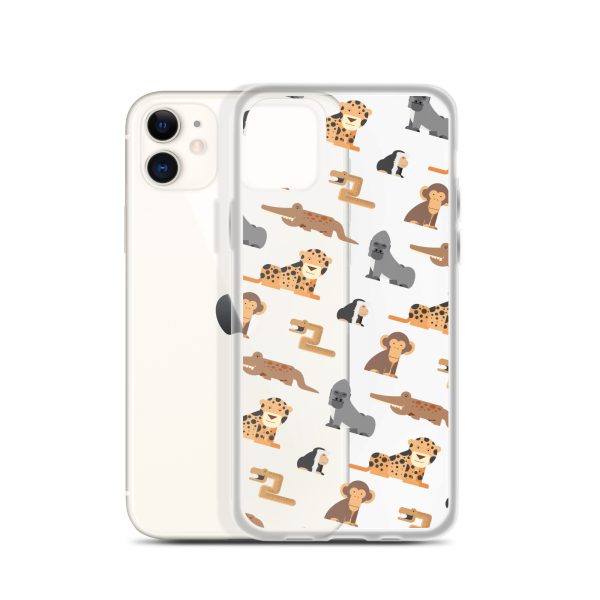 African Jungle Animals iPhone Clear Case