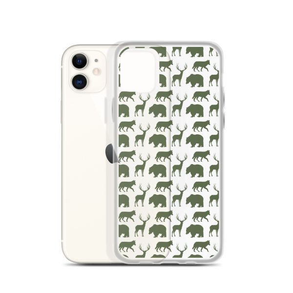 Animals Silhouette iPhone Clear Case
