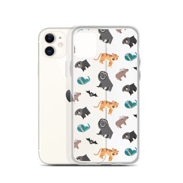Asian Jungle Animals iPhone Clear Case