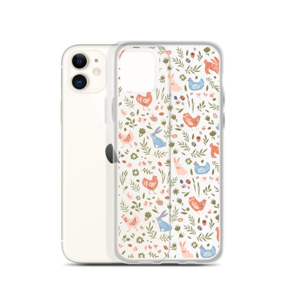 Bunnies and Hens Easter iPhone Clear Case
