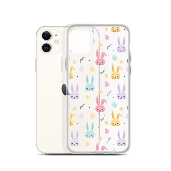 Colorful Bunnies Easter iPhone Clear Case