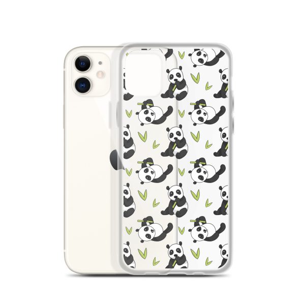Cute Panda Bear iPhone Clear Case