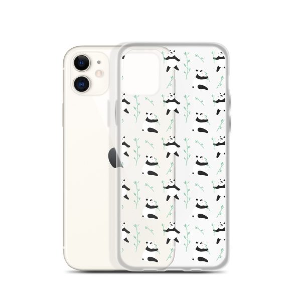 Cute Panda iPhone Clear Case
