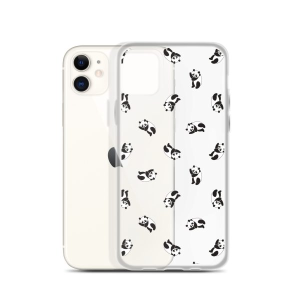 Cute Pandas iPhone Clear Case