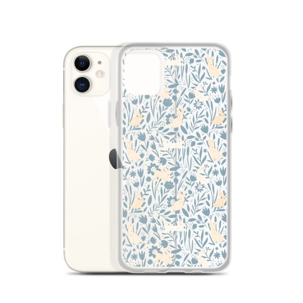Easter Hopping Bunnies iPhone Clear Case