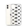 Monkey Silhouette iPhone Clear Case