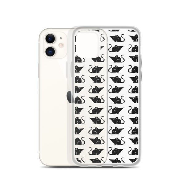 Rat Silhouette iPhone Clear Case