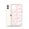 Seamless Elephant Silhouette iPhone Clear Case