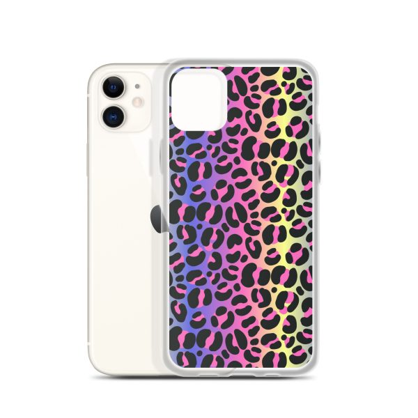 Neon Leopard iPhone Clear Case