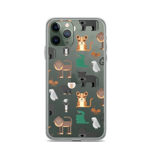 Amazon Jungle Animals iPhone Clear Case