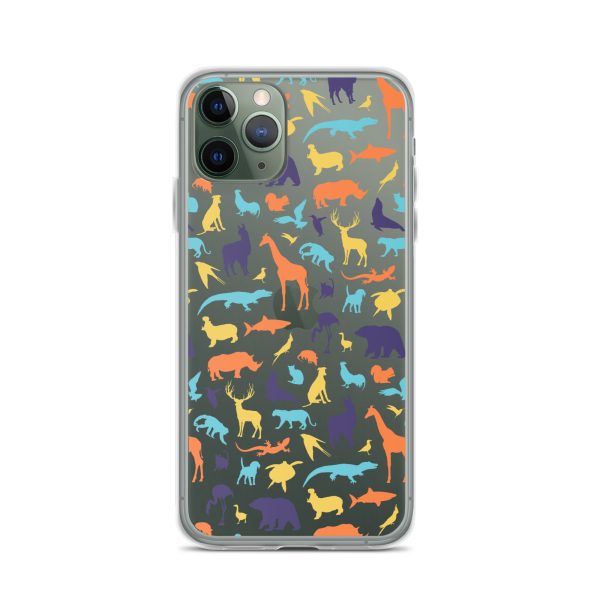 Animal Silhouette iPhone Clear Case
