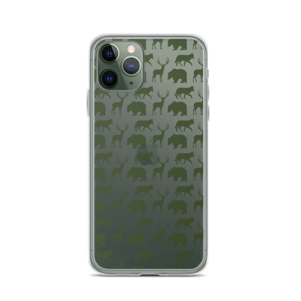 Animals Silhouette iPhone Clear Case