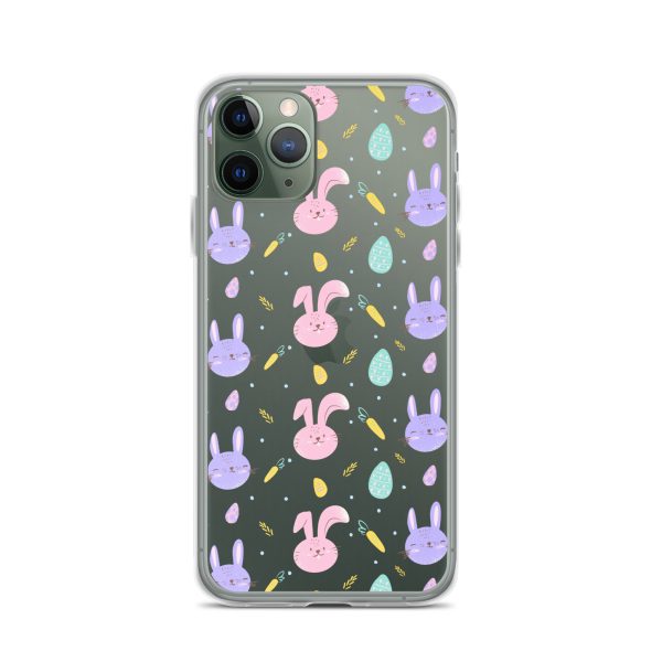 Cute Easter Bunnies iPhone Clear Case