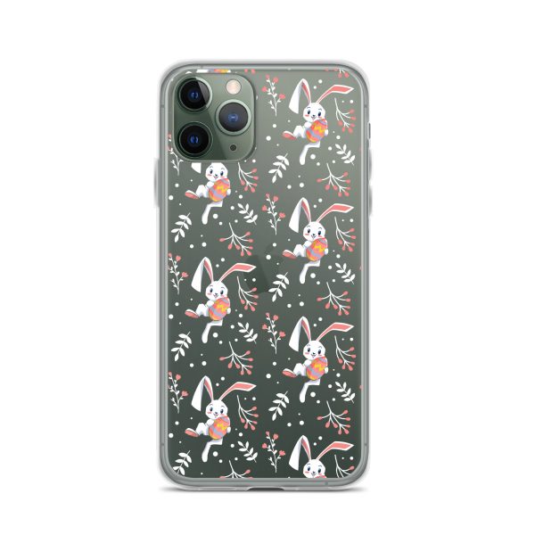 Cute Easter Rabbit iPhone Clear Case