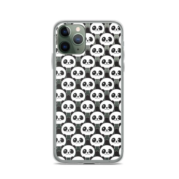 Cute Panda Bears iPhone Clear Case