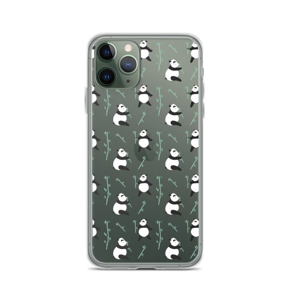 Cute Panda iPhone Clear Case