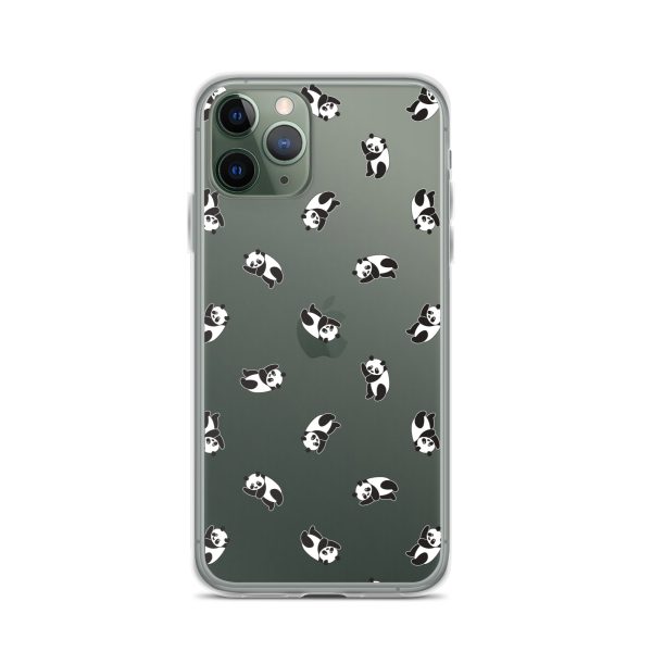 Cute Pandas iPhone Clear Case