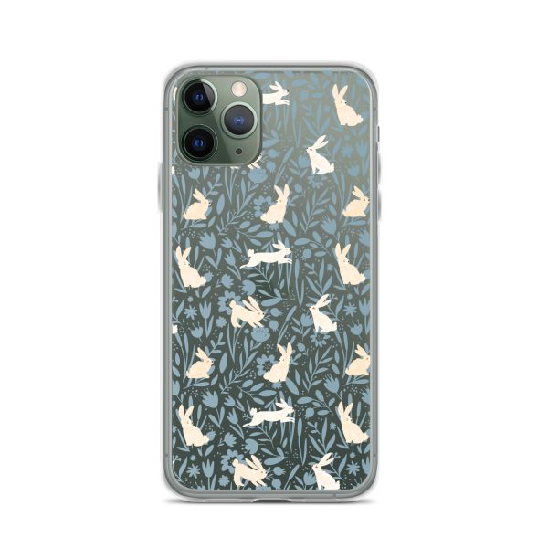 Easter Hopping Bunnies iPhone Clear Case