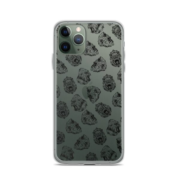 Illustrated Gorilla Seamless iPhone Clear Case