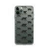 Monkey Silhouette iPhone Clear Case