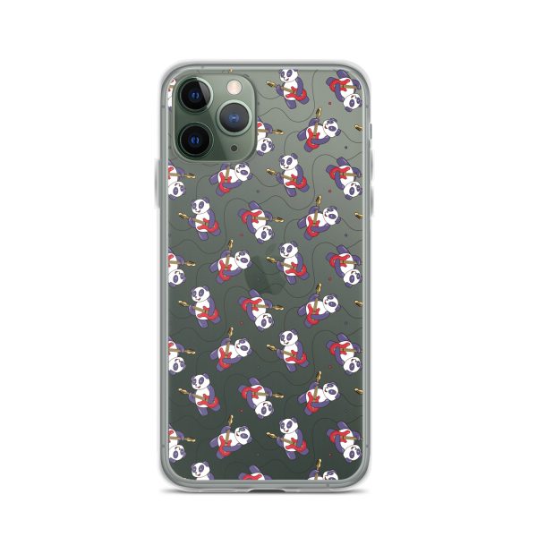Panda Guitarist iPhone Clear Case