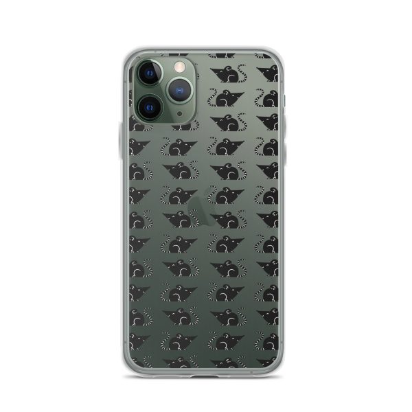Rat Silhouette iPhone Clear Case