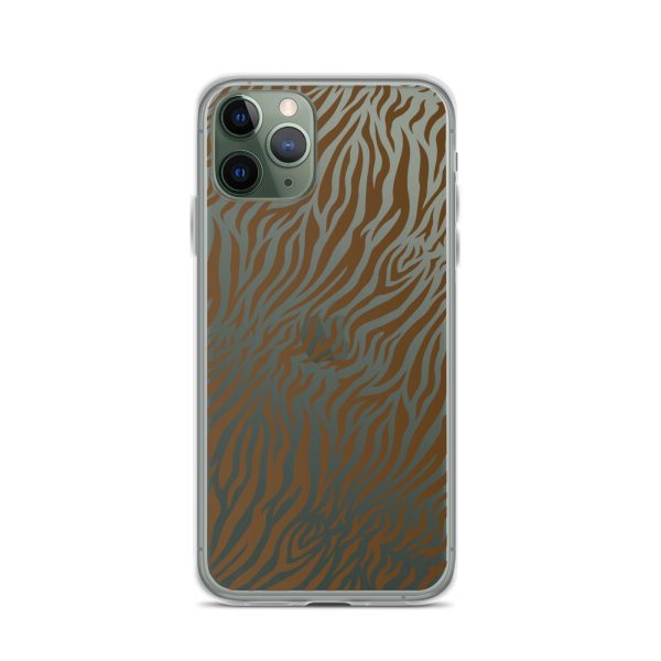 Tiger Print iPhone Clear Case