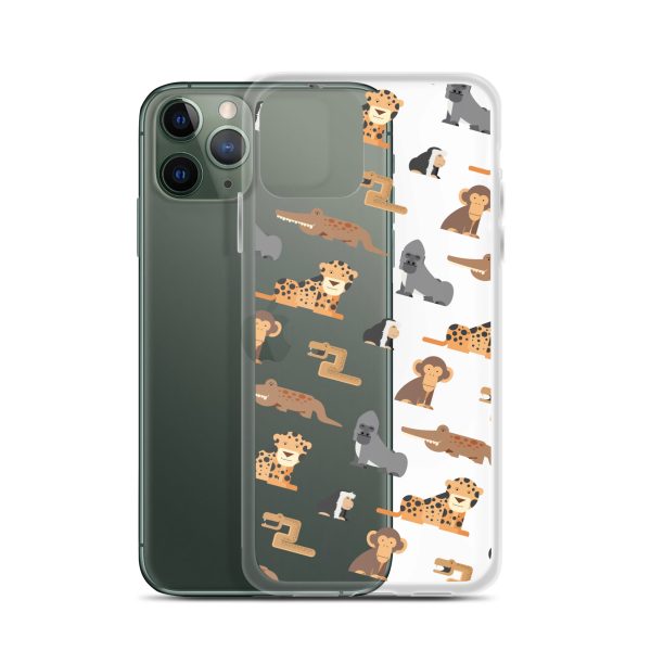 African Jungle Animals iPhone Clear Case