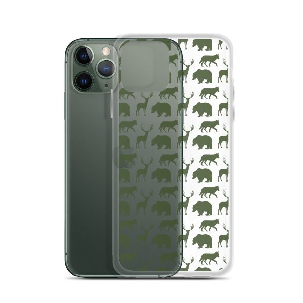 Animals Silhouette iPhone Clear Case