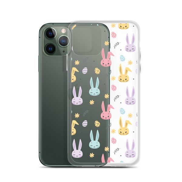 Colorful Bunnies Easter iPhone Clear Case